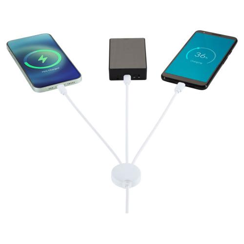 Зарядный кабель 5-в-1 с противобактериальной присадкой Pure; - купить именные сувениры в Воронеже