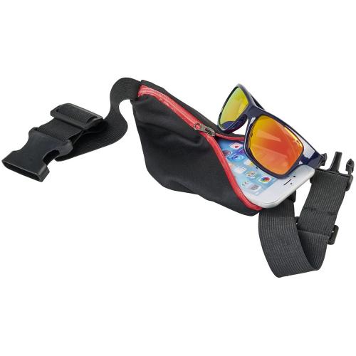 Эластичная спортивная поясная сумка Nicolas; - купить именные сувениры в Воронеже