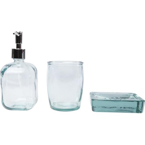 Jabony Набор для ванной, состоящий из 3 предметов из переработанного стекла; - купить необычные подарки в Воронеже