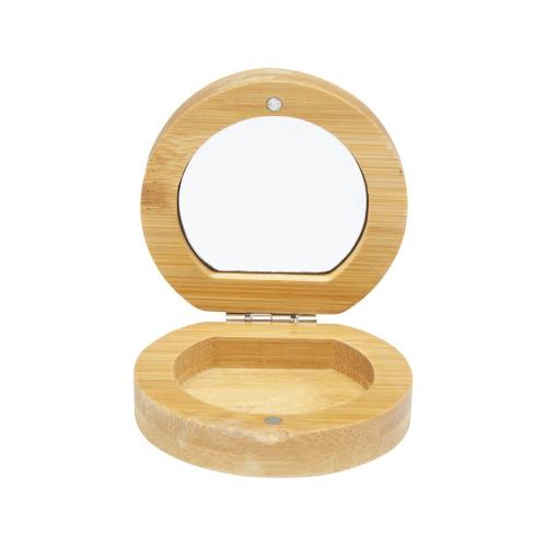 Карманное зеркало в бамбуковой раме Afrodit; - купить именные сувениры в Воронеже