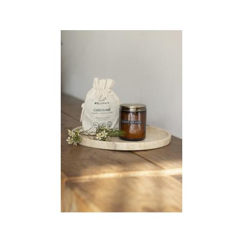 Wellmark свеча с ароматом кедрового дерева среднего размера - Amber heather; - купить необычные подарки в Воронеже