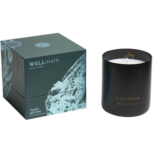 Ароматическая свеча Wellmark Tender Affection - сплошной черный; - купить подарки с логотипом в Воронеже
