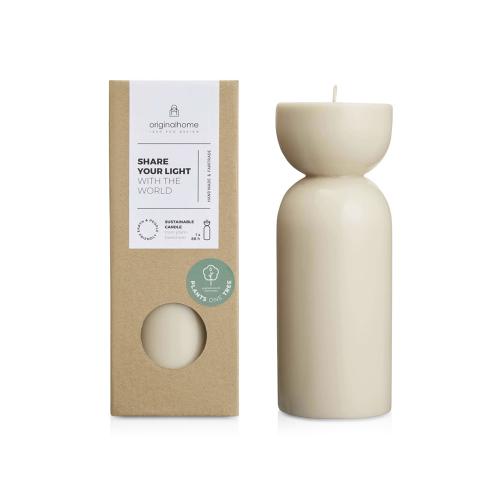 Originalhome органическая свеча - средняя - Бежевый