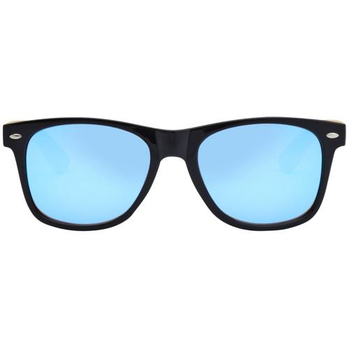 Солнцезащитные очки Hue с бамбуковыми дужками - Cиний / Натуральный; - купить необычные подарки в Воронеже