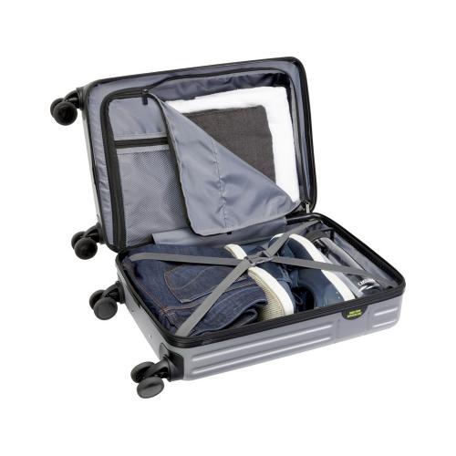 Чемодан на колесах Rover из материалов, переработанных согласно стандарту GRS; - купить подарки с логотипом в Воронеже