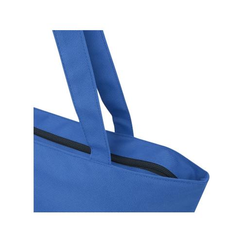 Panama эко-сумка на молнии из переработанных материалов по стандарту GRS объемом 20 л - Ярко-синий; - купить именные сувениры в Воронеже