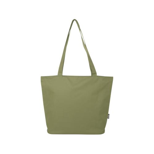 Panama эко-сумка на молнии из переработанных материалов по стандарту GRS объемом 20 л - Оливковый; - купить необычные подарки в Воронеже