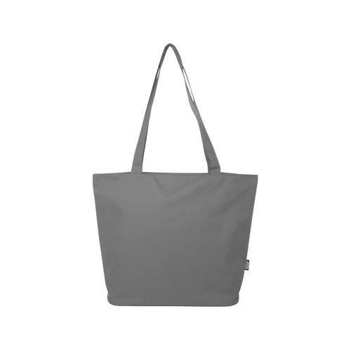 Panama эко-сумка на молнии из переработанных материалов по стандарту GRS объемом 20 л - Серый; - купить необычные подарки в Воронеже