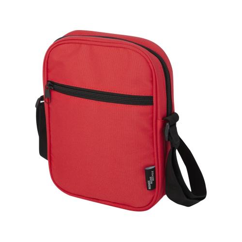 Byron сумка через плечо из переработанных материалов по стандарту GRS объемом 2 л - Красный; - купить бизнесс-сувениры в Воронеже