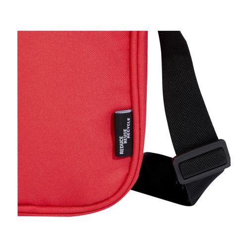 Byron сумка через плечо из переработанных материалов по стандарту GRS объемом 2 л - Красный; - купить именные сувениры в Воронеже