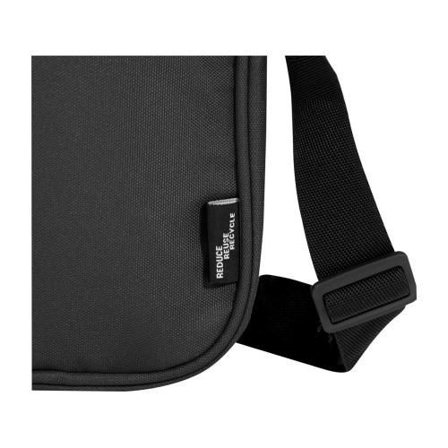 Byron сумка через плечо из переработанных материалов по стандарту GRS объемом 2 л - Черный; - купить именные сувениры в Воронеже