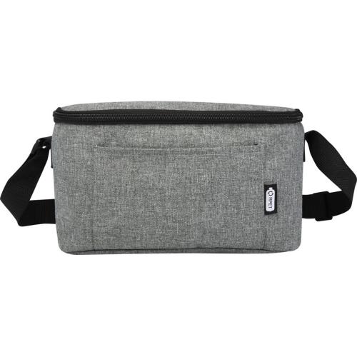 Tundra сумка-холодильник на 6 банок из переработанного РЕТ-пластика - Серый яркий; - купить необычные подарки в Воронеже