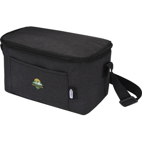 Tundra сумка-холодильник на 6 банок из переработанного РЕТ-пластика - Heather Charcoal; - купить подарки с логотипом в Воронеже