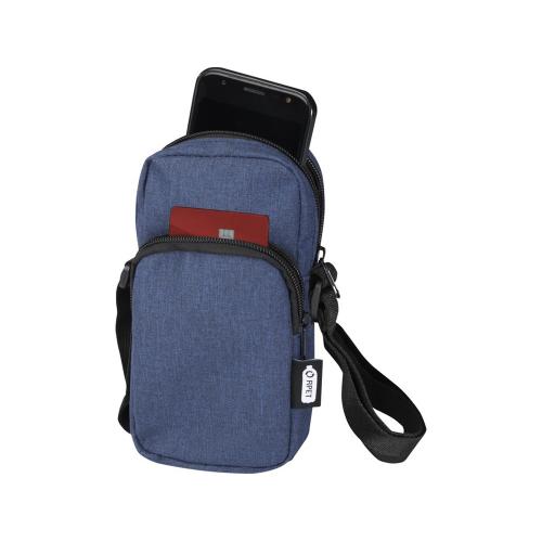 Сумка для телефона Ross из переработанного материала; - купить именные сувениры в Воронеже