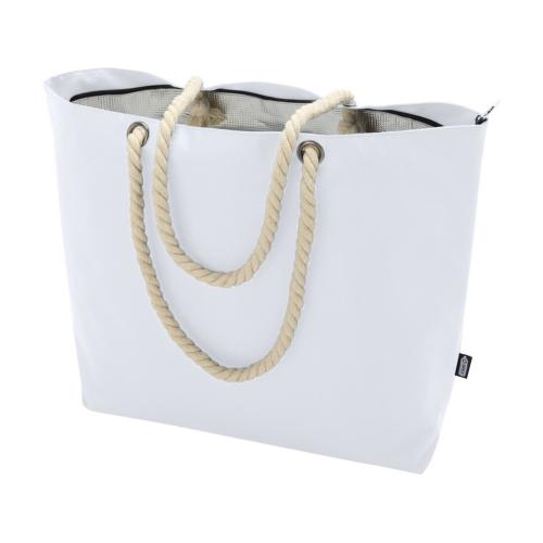 Panama пляжная эко-сумка-холодильник из переработанного материала, с ручками-шнурками 23L; - купить именные сувениры в Воронеже