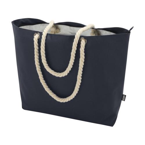 Panama пляжная эко-сумка-холодильник из переработанного материала, с ручками-шнурками 23L; - купить именные сувениры в Воронеже