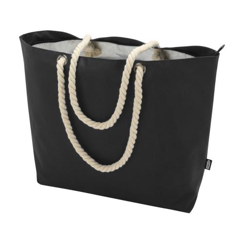 Panama пляжная эко-сумка-холодильник из переработанного материала, с ручками-шнурками 23L; - купить именные сувениры в Воронеже