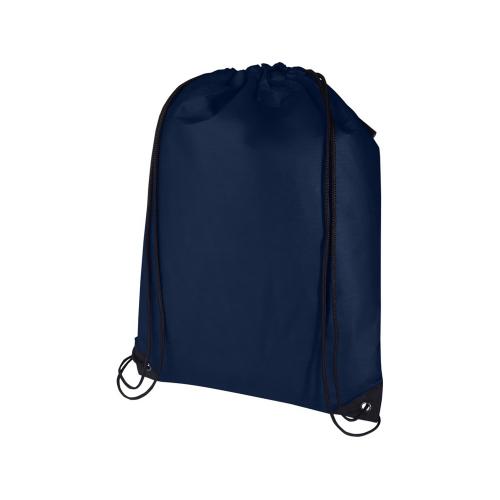 Рюкзак-мешок  на шнурке Evergreen из переработанного нетканого материала, синий navy