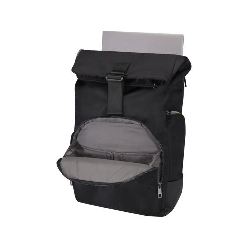 Рюкзак Rhine 15 GRS со сворачивающимся верхом на 18 л из материала, переработанного по стандарту GRS; - купить подарки с логотипом в Воронеже