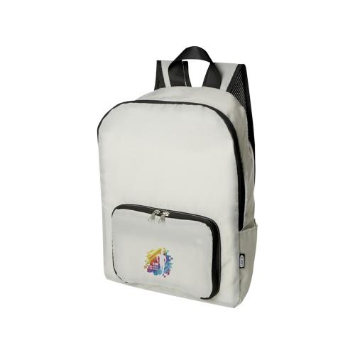 Складной рюкзак EcoFold объемом 15 л из переработанного ПЭТ-пластика - Sandstone; - купить именные сувениры в Воронеже