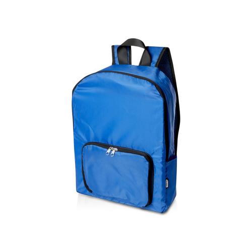 Складной рюкзак EcoFold объемом 15 л из переработанного ПЭТ-пластика - Ярко-синий