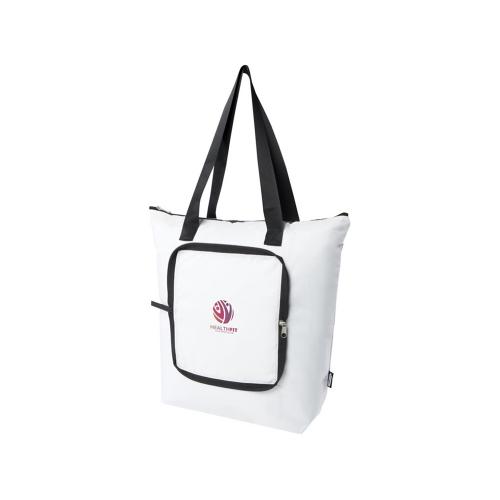 EcoFold Складная сумка-холодильник из RPET 15 л - Белый; - купить подарки с логотипом в Воронеже