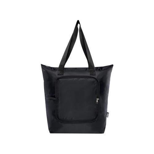 EcoFold Складная сумка-холодильник из RPET 15 л - Сплошной черный; - купить необычные подарки в Воронеже