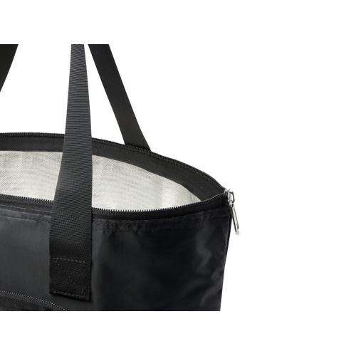 EcoFold Складная сумка-холодильник из RPET 15 л - Сплошной черный; - купить именные сувениры в Воронеже