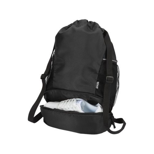 Nomad спортивная сумка из переработанного материала GRS с завязками и нижним отделением на 18 л; - купить именные сувениры в Воронеже