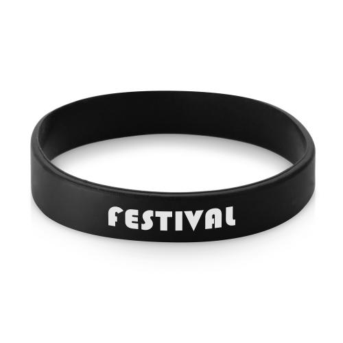 Силиконовый браслет Forest 202*12 мм, черный