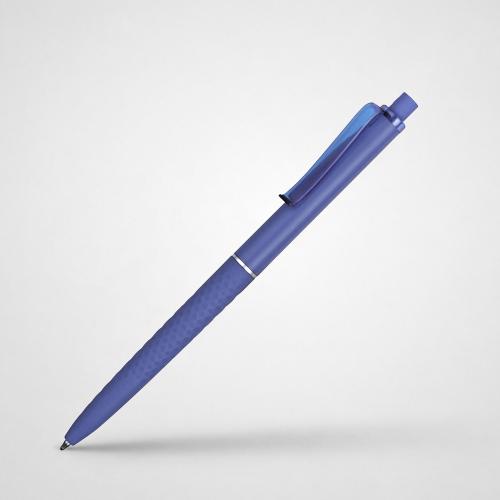 Ручка пластиковая soft-touch шариковая Plane, светло-синий