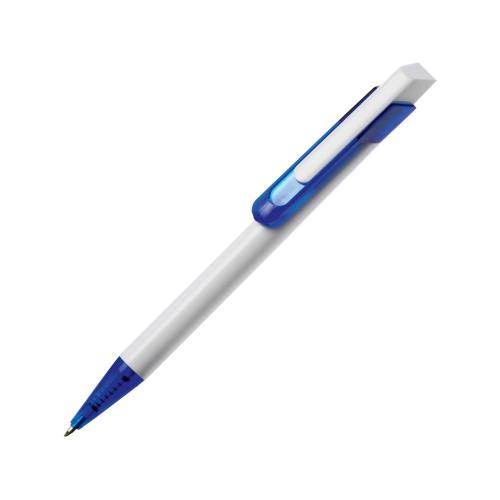 Ручка шариковая Бавария белая/синяя; - купить бизнесс-сувениры в Воронеже