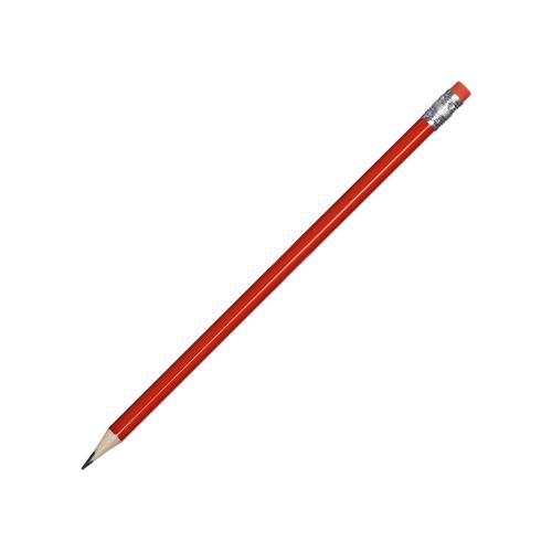 Трехгранный карандаш Графит 3D, красный