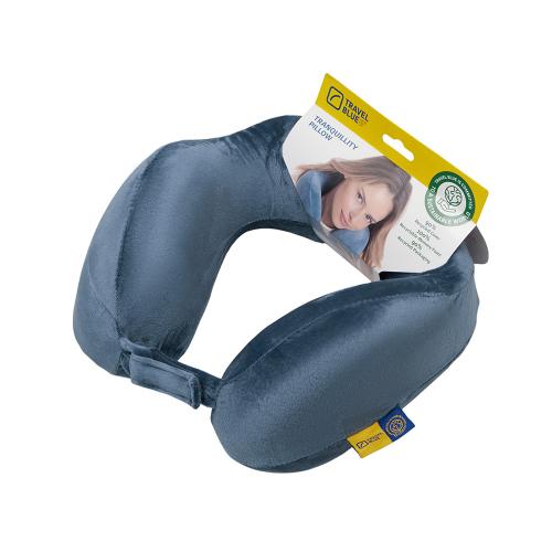 Подушка для путешествий с эффектом памяти Travel Blue Tranquility Pillow, увеличенная ; - купить подарки с логотипом в Воронеже