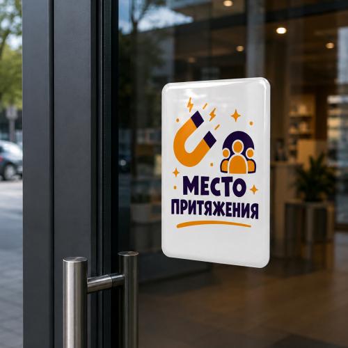 Смоляной стикер на дверь L, 13,7x18; - купить необычные сувениры в Воронеже