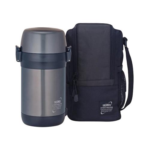 Термос из нерж.стали с пластиковыми контейнерами и ложкой тм THERMOS JLS-1601 Food 1.6L; - купить необычные подарки в Воронеже