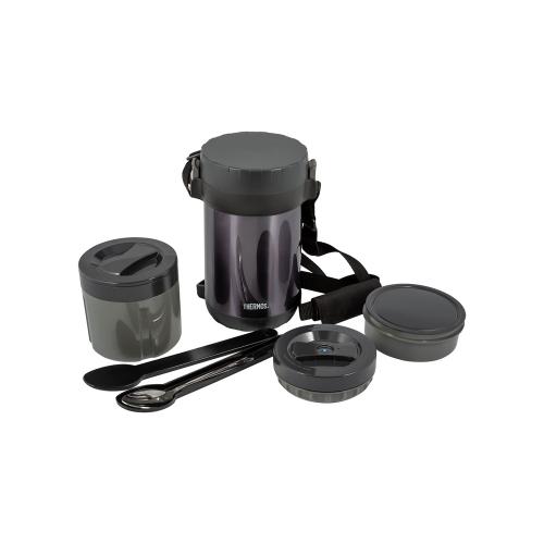 Термос из нерж.стали с пластиковыми контейнерами и ложкой тм THERMOS JBG-1800 Food Jar 1.8L; - купить необычные сувениры в Воронеже