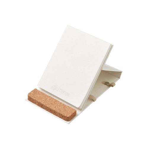 Блокнот с подставкой для телефона из пробки Milky S; - купить необычные подарки в Воронеже