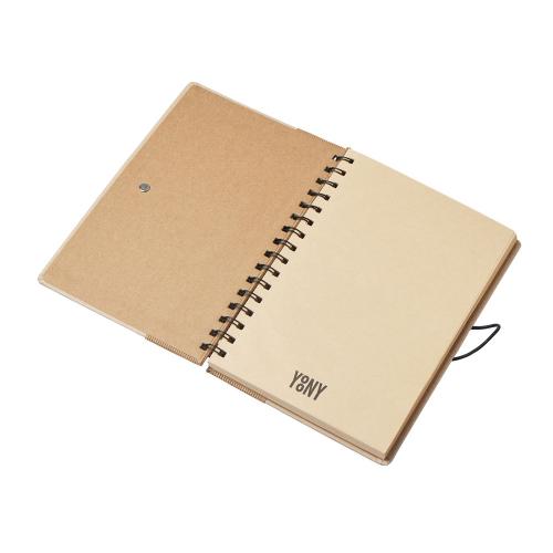 Крафтовый блокнот А5 в твердой обложке Saharan Cypress, 80 листов 70 гр/м2 бумаги; - купить именные сувениры в Воронеже