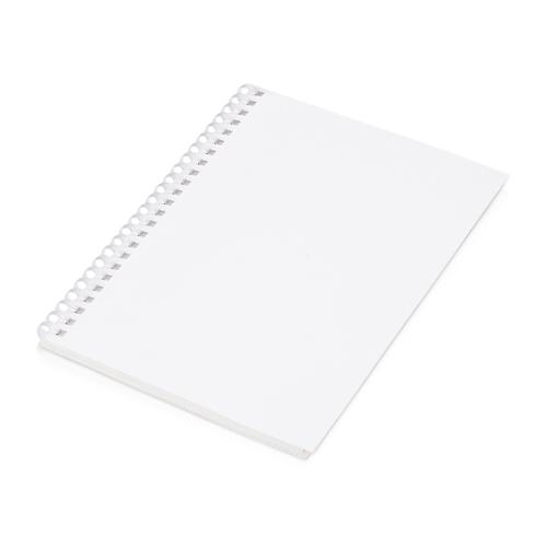 Блокнот на мягкой спирали А5 Sahara, 60 листов 70 гр/м2, белый