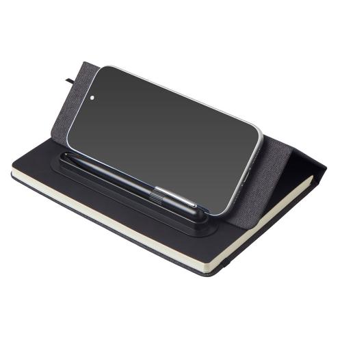 Набор блокнот А5 с магнитным держателем для ручки и подставкой для телефона и металлической шариковой ручкой NotaBene; - купить необычные подарки в Воронеже