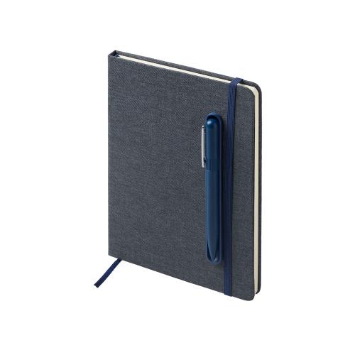 Набор блокнот А5 с магнитным держателем для ручки и подставкой для телефона и металлической шариковой ручкой NotaBene; - купить именные сувениры в Воронеже