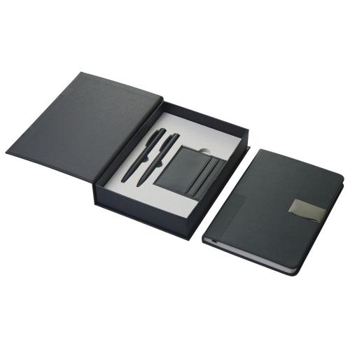 Подарочный набор Goethe с блокнотом А5, 2-мя ручками и картхолдером; - купить подарки с логотипом в Воронеже