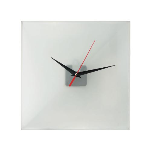 Часы настенные квадратные из стекла 28х28 см Nile; - купить подарки с логотипом в Воронеже