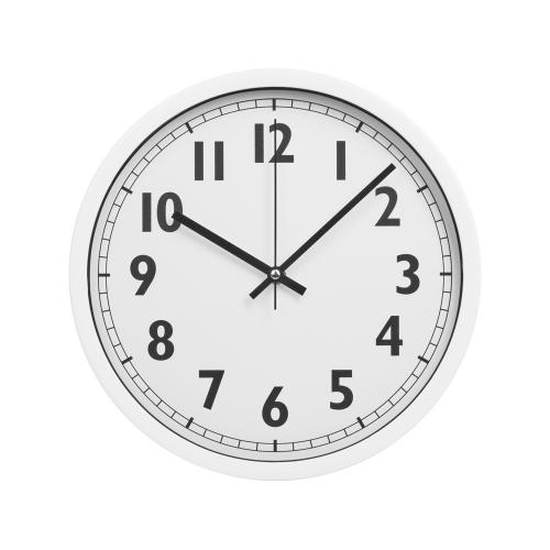 Пластиковые настенные часы  диаметр 30 см White Mile; - купить необычные подарки в Воронеже
