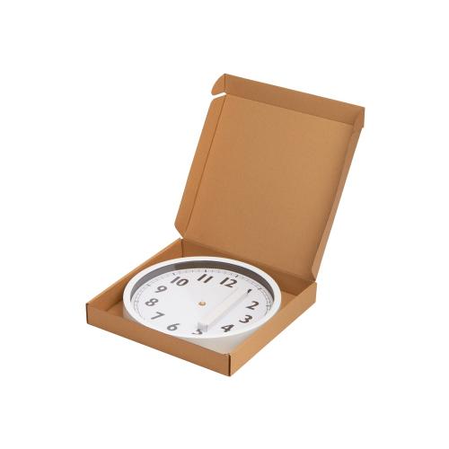 Пластиковые настенные часы  диаметр 30 см White Mile; - купить подарки с логотипом в Воронеже