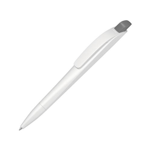 Ручка шариковая пластиковая Stream, белый/серый