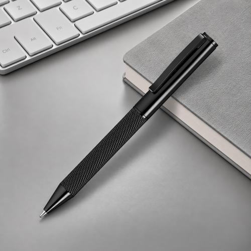 Ручка металлическая шариковая из сетки MESH, черный