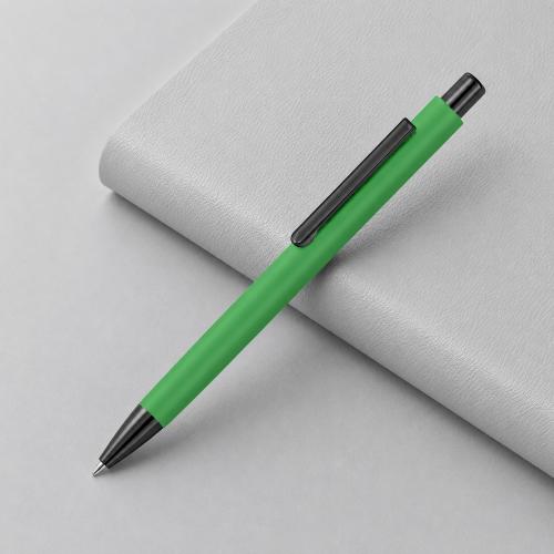 Металлическая шариковая ручка soft touch Ellipse gum, зеленый