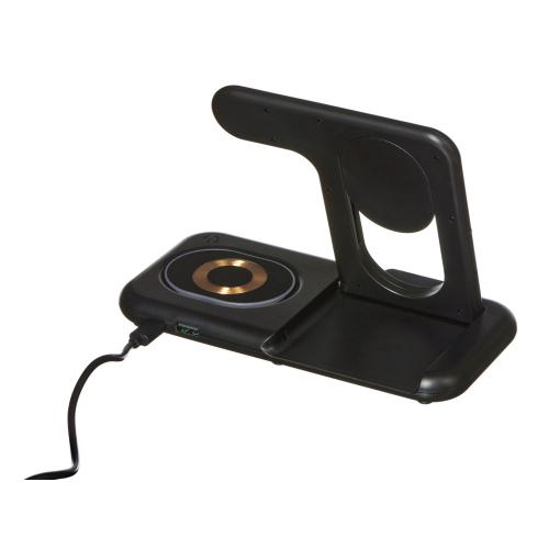 Беспроводная зарядная станция 3-в-1 MajestIQ; - купить подарки с логотипом в Воронеже